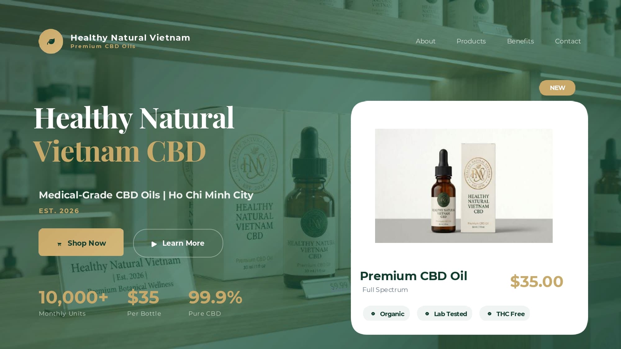 Healthy Natural Vietnam premium wellness brand project